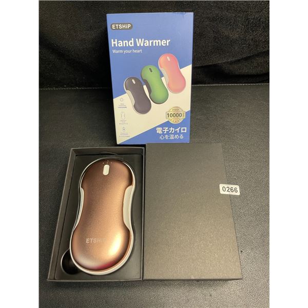1 Portable Power Bank/Electric Hand Warmer (10,000mAh) - Rose Gold - New