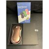 Image 1 : 1 Portable Power Bank/Electric Hand Warmer (10,000mAh) - Rose Gold - New
