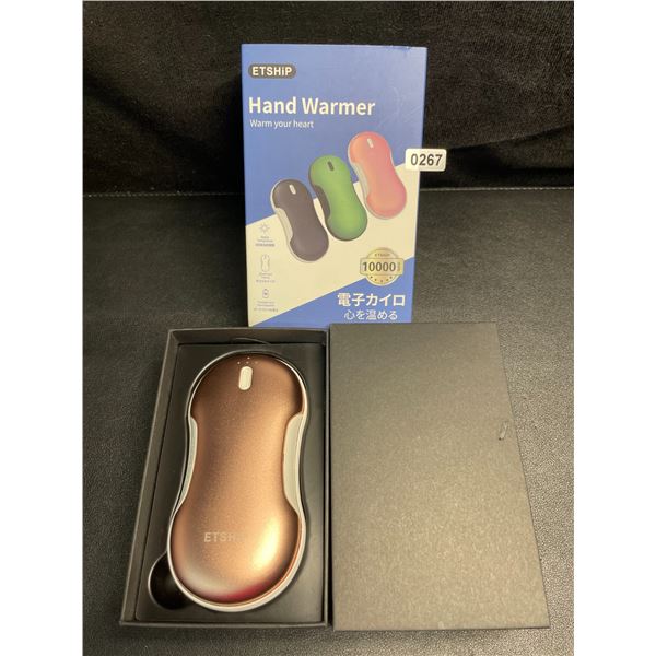 1 Portable Power Bank/Electric Hand Warmer (10,000mAh) - Rose Gold - New