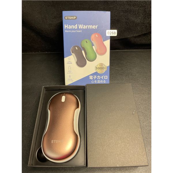 1 Portable Power Bank/Electric Hand Warmer (10,000mAh) - Rose Gold - New
