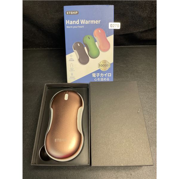 1 Portable Power Bank/Electric Hand Warmer (10,000mAh) - Rose Gold - New