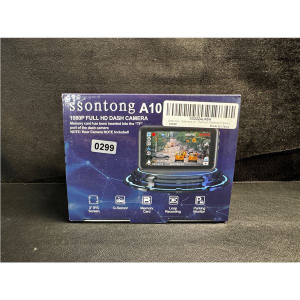 1 Ssontong A10 1080P Full HD Dash Camera with Memory Card - New