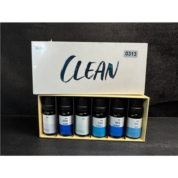 1 6-Pack of Clean Premium Fragrance Essential Oils for Aroma Diffusers/Candles/Home and More - New