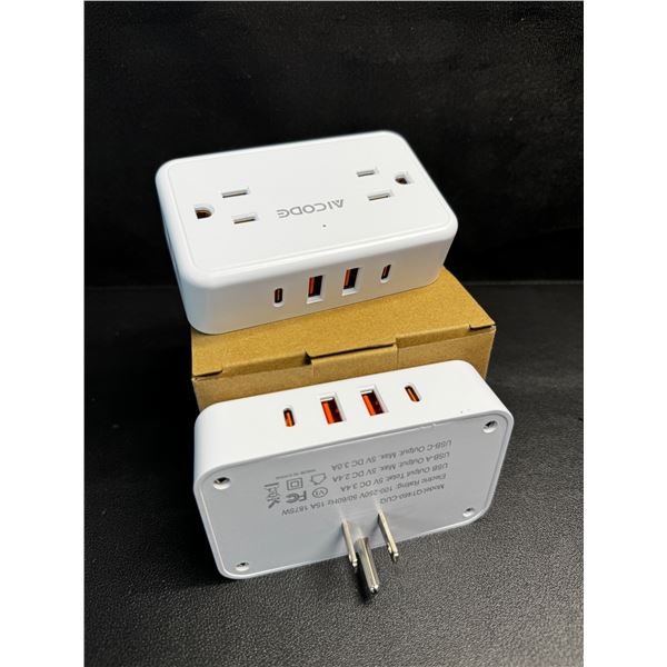 1 2-Pack of AICode Wall Outlets with USBA/USBC and 110v Outlets - New