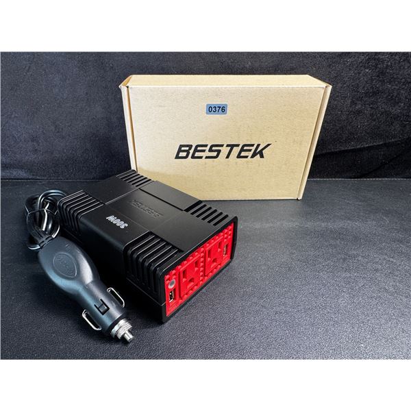 1 Bestek 300W Vehicle 12V Inverter with USB and 110V Outlets - New