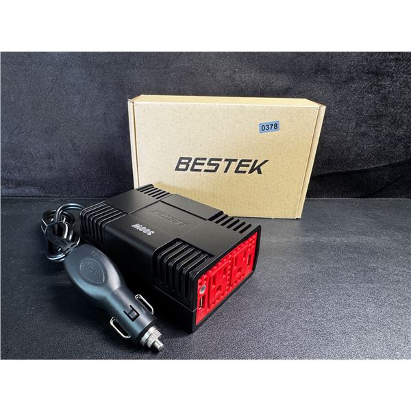 1 Bestek 300W Vehicle 12V Inverter with USB and 110V Outlets - New