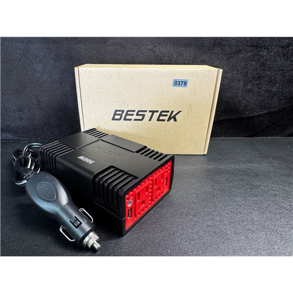 1 Bestek 300W Vehicle 12V Inverter with USB and 110V Outlets - New