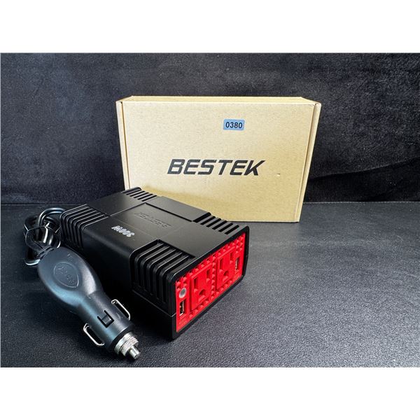 1 Bestek 300W Vehicle 12V Inverter with USB and 110V Outlets - New