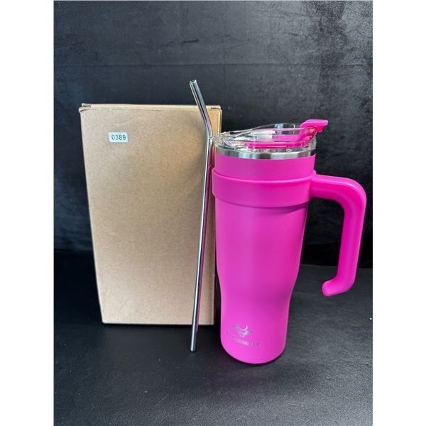 1 Stacegeele 40oz Barbie Pink Insulated Tumbler Travel Mug - New
