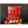 Image 2 : 2 Boxes of Ignite-O Instant Fire Starters for Fireplaces/Grills/Camping and More - New
