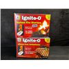 Image 1 : 2 Boxes of Ignite-O Instant Fire Starters for Fireplaces/Grills/Camping and More - New