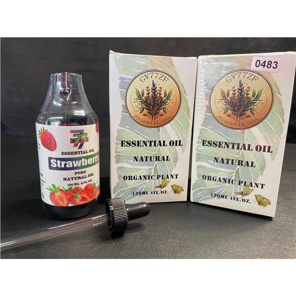 2 Boxes of Strawberry Essential Oil - 120ml Each - Natural/Organic - New Sealed