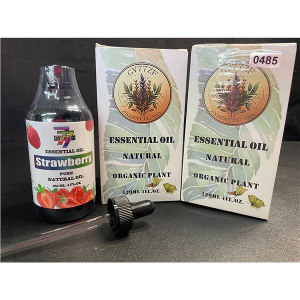 2 Boxes of Strawberry Essential Oil - 120ml Each - Natural/Organic - New Sealed