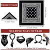Image 2 : 2 Packs of Bandanas (12 Per Pack/24 Total); Multi-Colour Bandanas - Brand New