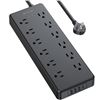 Image 1 : 1 TROND Prime IX S 12-Outlet Power Bar/Surge Protector w/ USB Charging Ports - Brand New!