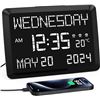 Image 1 : 1 Large Display 11.5" LED Digital Calendar Clock for Seniors - New Sealed