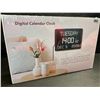 Image 2 : 1 Large Display 11.5" LED Digital Calendar Clock for Seniors - New Sealed