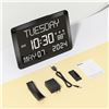 Image 4 : 1 Large Display 11.5" LED Digital Calendar Clock for Seniors - New Sealed