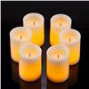 Image 8 : 6-Pack Set of LED Flameless Candles with Remote Control - Real Wax - New