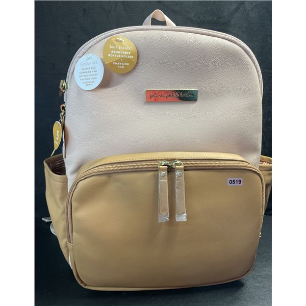 1 Petunia Pickle Bottom District Backpack Diaper Bag - Blush/Camel - New w/ Tags!