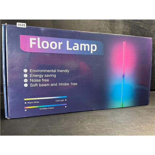 1 Smart RGB LED Color-Changing Floor Lamp with App Control & Music Sync Function - New