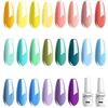 Image 10 : Vishine 24-Colour Gel Nail Polish Set; UV/LED Soak-Off - Brand New!