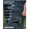 Image 3 : 1 Danish Endurance Men's Softshell Pants; Fleece-Lined/Water-Repellent/Windproof Pants (XL) - New