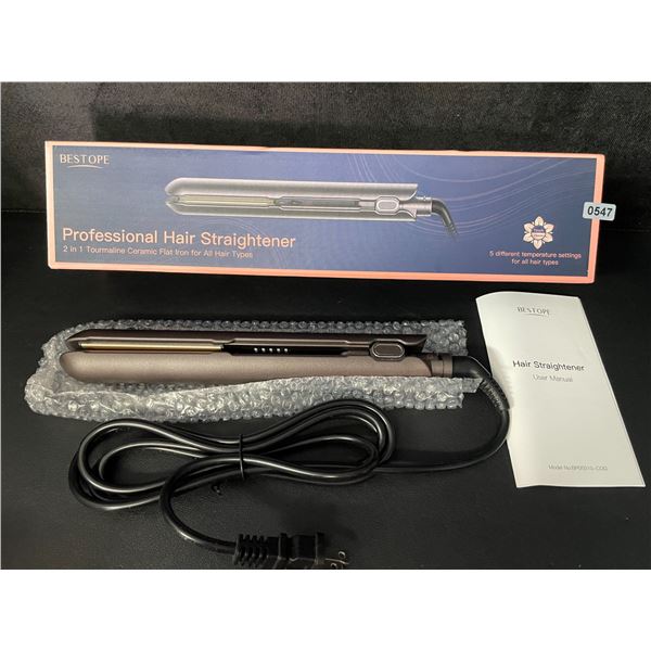 1 Bestope Professional Hair Straightener/Flat Iron for Hair - For All Hair Types - Brand New