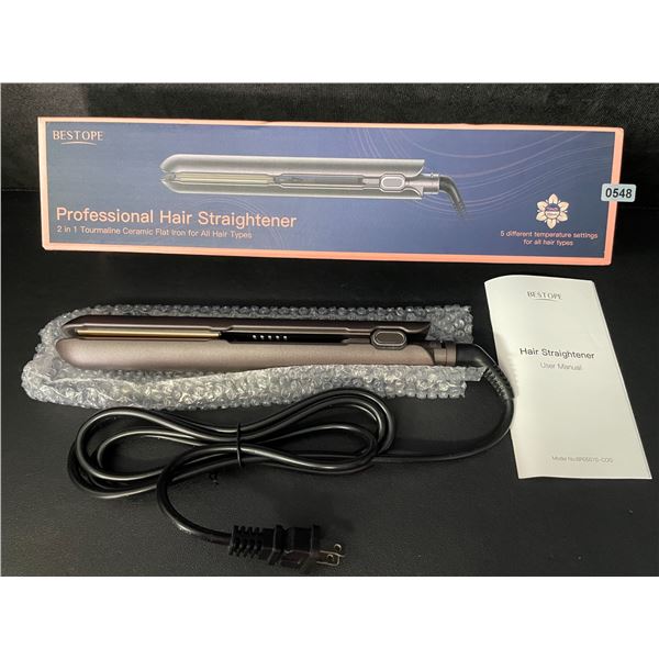 1 Bestope Professional Hair Straightener/Flat Iron for Hair - For All Hair Types - Brand New
