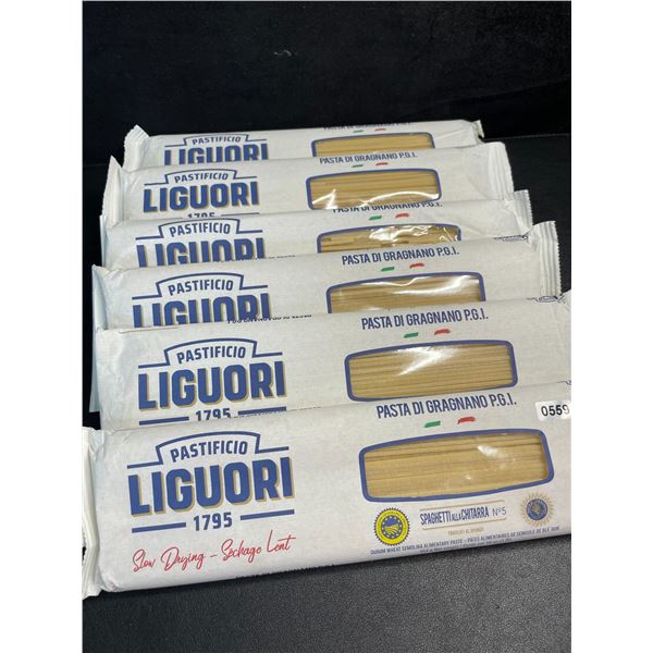 6 Packs of Pastificio Liguori Spaghetti Alla Chitarra Pasta (454g) - New Sealed