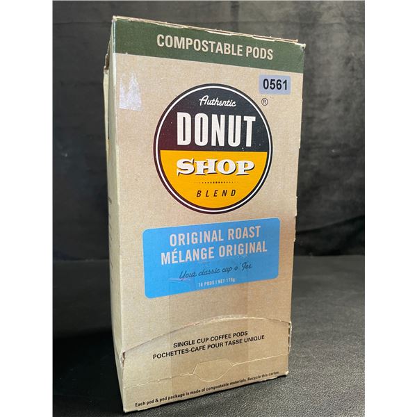 1 Box of Authentic Donut Shop Blend Original Roast K-Cup Coffee Pods (16 Pods) - New