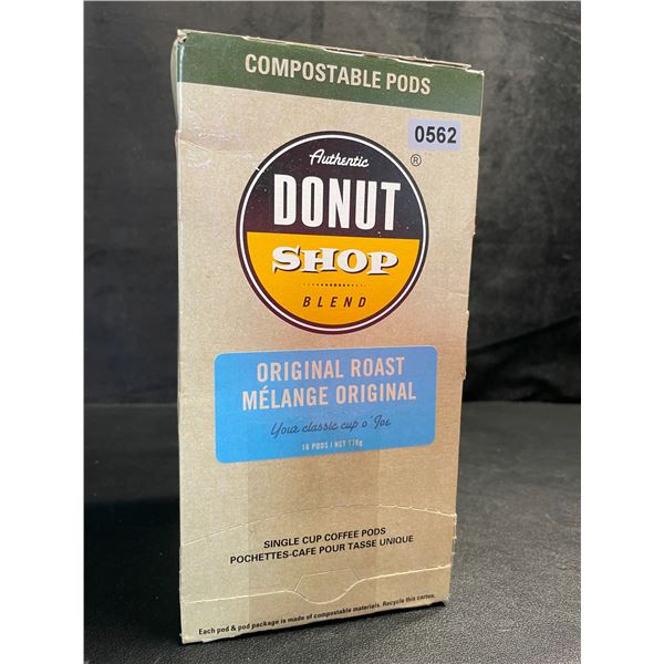 1 Box of Authentic Donut Shop Blend Original Roast K-Cup Coffee Pods (16 Pods) - New