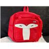 Image 2 : 1 Cute Fox Mini Leather Fashion Backpack/Daypack Purse - Red - Brand New