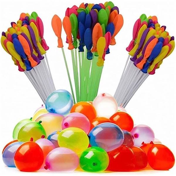 4 Packs of Easy-Fill Bunches of Magic Water Balloons (111 Balloons Per Pack!) - Brand New