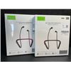 Image 1 : 2 Pairs of Vasgel Wireless Bluetooth 5.0 Sport Headphones; Wrap-Around Neck Design - New Sealed
