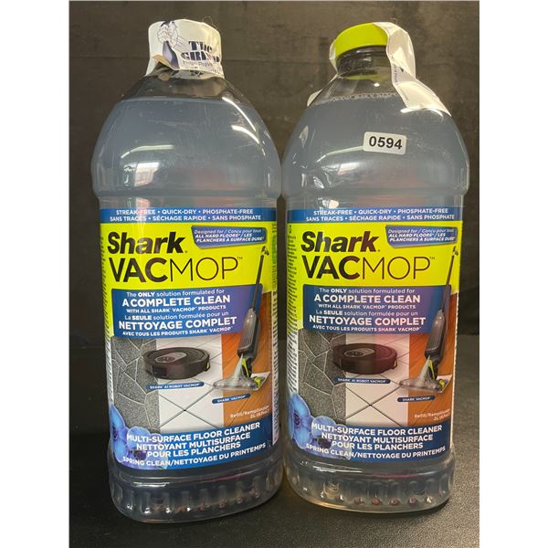 2 Jugs of Shark VacMop Multi-Surface Floor Cleaners - 2L - Brand New