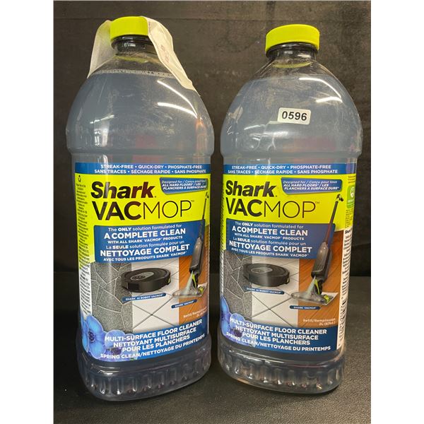 2 Jugs of Shark VacMop Multi-Surface Floor Cleaners - 2L - Brand New