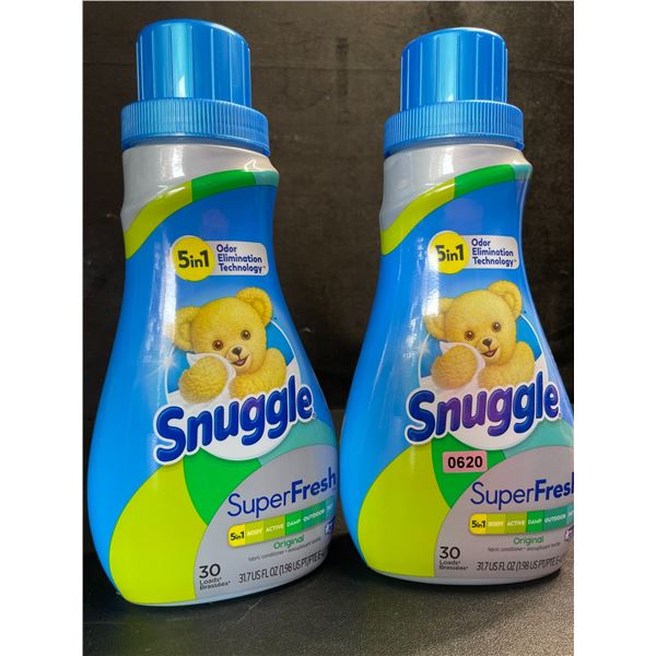 2 Snuggle Original SuperFresh Liquid Fabric Softeners - 937ml Each - New