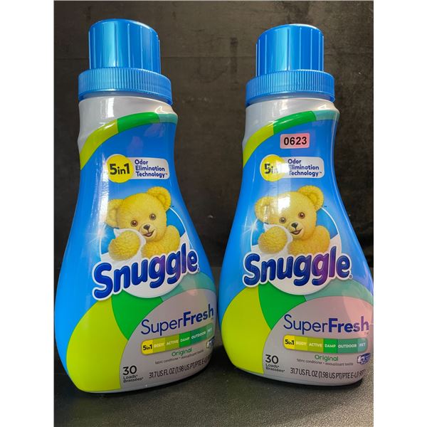 2 Snuggle Original SuperFresh Liquid Fabric Softeners - 937ml Each - New