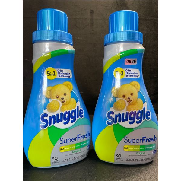 2 Snuggle Original SuperFresh Liquid Fabric Softeners - 937ml Each - New