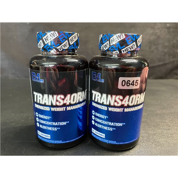 2 Bottles of Trans4orm Energized Weight Management Capsules - 60 Capsules Each - New