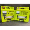 Image 1 : 2 Boxes of Philips OneBlade Razor Blades (2 Per Pack) - New Sealed