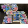 Image 1 : 2 Lilo & Stitch Party Supply Sets (Plates, Napkins, Party Bags, Table Cloth, etc.) - New