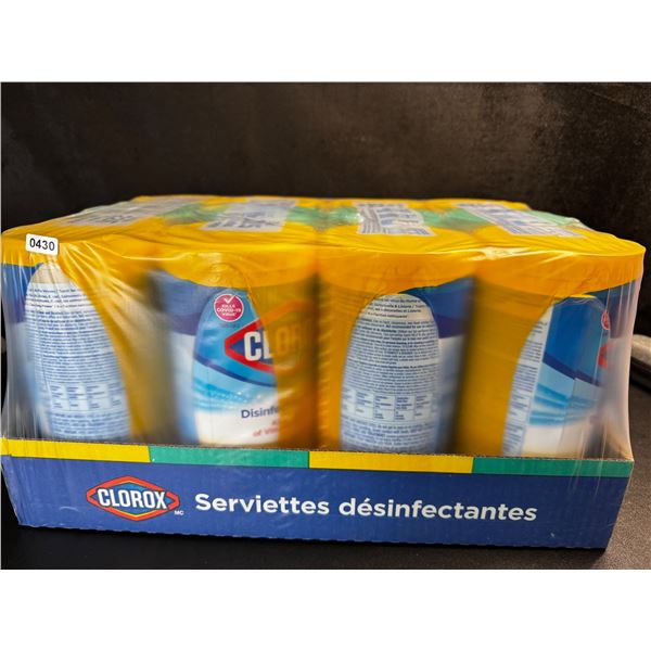 1 Case of Clorox Disinfecting Wipes; 12 Tubs Included! (900 Wipes Total) - New Sealed