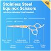 Image 2 : 2 Pairs of Equinox Stainless Steel Razor Edge Hair Cutting Scissors - New