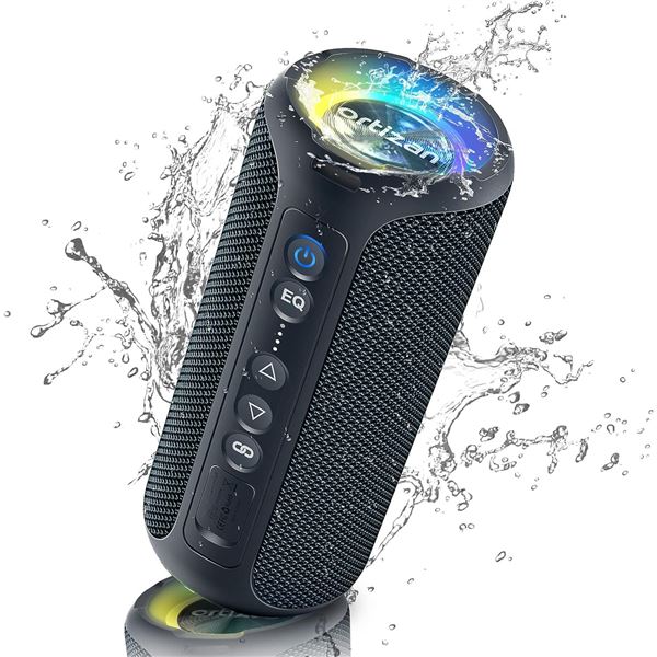 1 Ortizan X8 Portable 40W Bluetooth Wireless Speaker w/ 360-Degree Sound - Brand New!