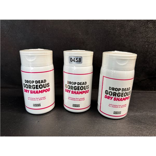 3 Handmade Heroes Drop Dead Gorgeous Dry Shampoo for Hair (Volumizing Hair Powder) - New