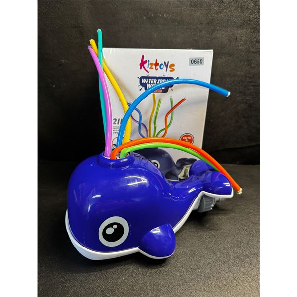 1 Kiztoys 2 IN 1 Water Spray/Sprinkler Outdoor Activity Whale - New