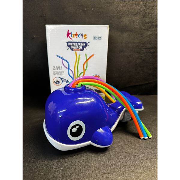 1 Kiztoys 2 IN 1 Water Spray/Sprinkler Outdoor Activity Whale - New
