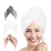 Image 1 : 1 3-Pack of Assorted Colour Hair Drying Turbans/Towels - New